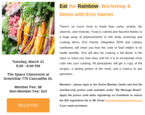 Eat the rainbow class