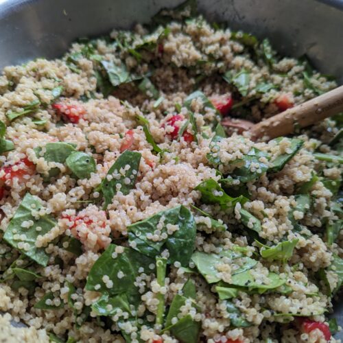 Strawberry Spinach Quinoa Salad