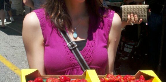 Fresh strawberries from the farmers' market