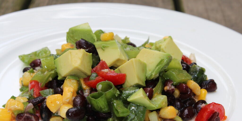 Black Bean Corn and Avocado Salad | www.erinharner.com