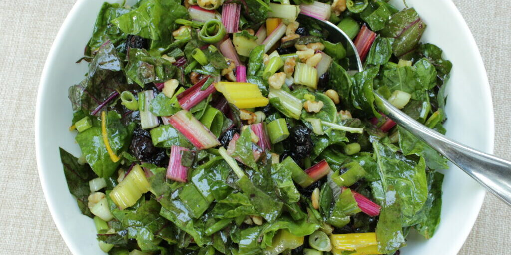 Rainbow Swiss Chard Salad
