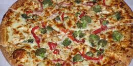 Pizza with fresh vegetables